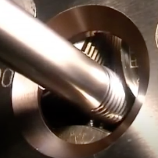 LMT Fette - Thread rolling with F2 Rolling head on CNC lathe